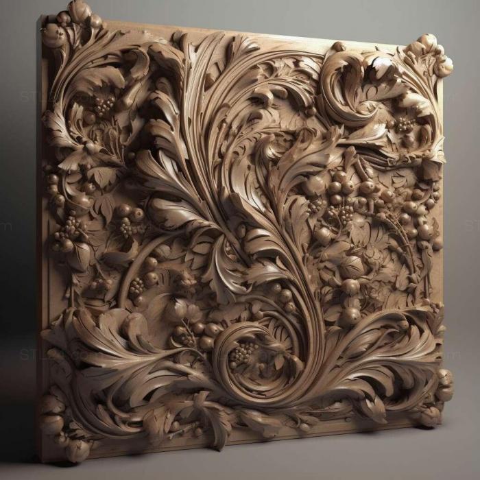 Patterns and decorations (stl paint 1, PATTERN_657) 3D models for cnc